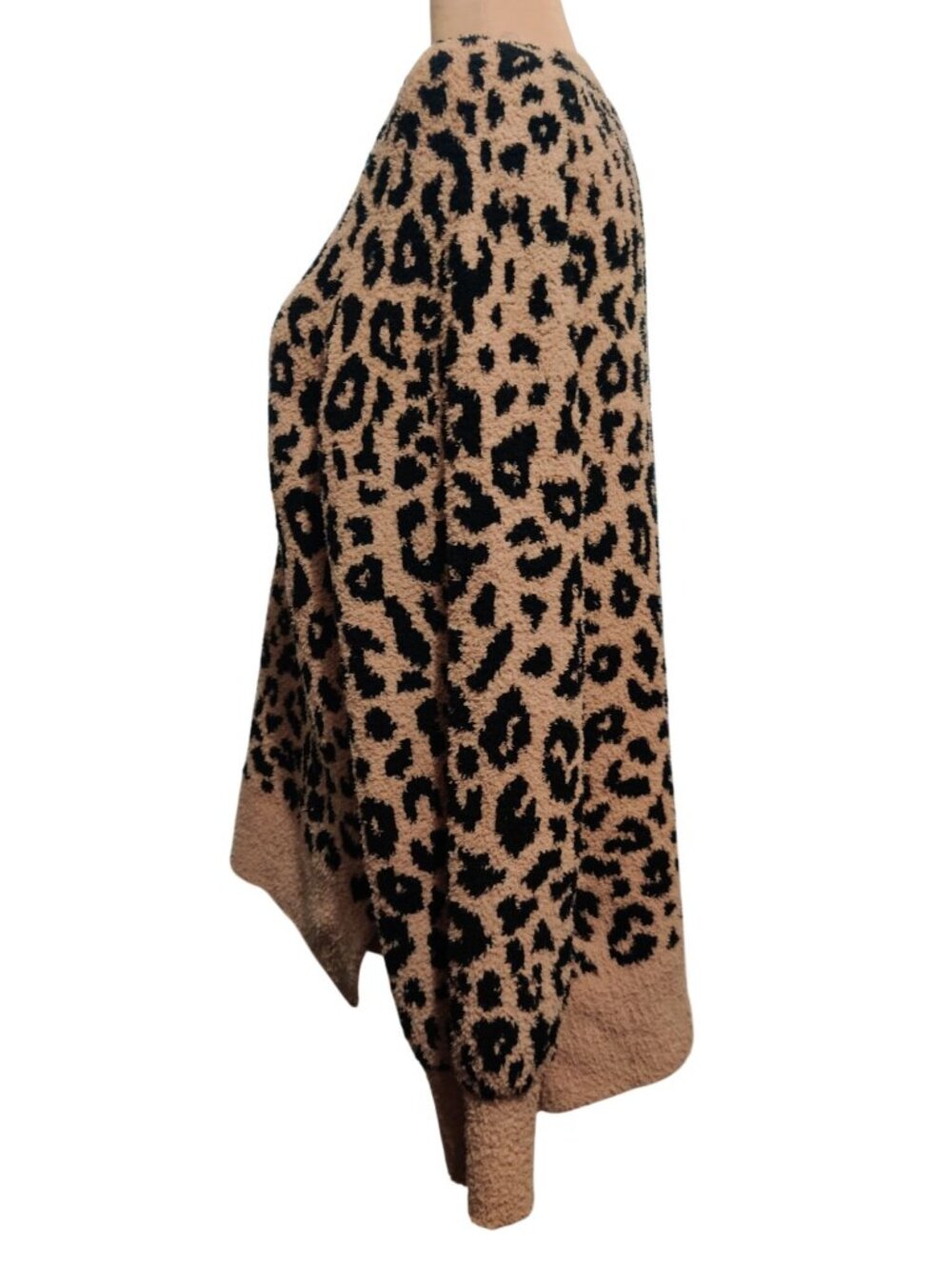 Joyspun Sweater Plus Size XL 16 18  Leopard Print Cozy Pullover Mob Wife Soft - Picture 7 of 12